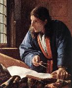 VERMEER VAN DELFT, Jan The Geographer (detail) jug oil